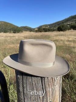 Vintage Henry the Hatter Silverbelly One Hundred Genuine Beaver Cowboy Hat 7