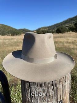 Vintage Henry the Hatter Silverbelly One Hundred Genuine Beaver Cowboy Hat 7