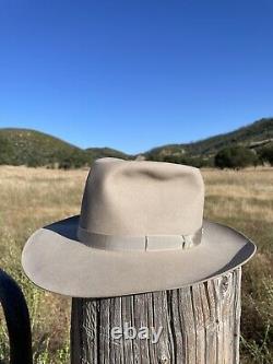 Vintage Henry the Hatter Silverbelly One Hundred Genuine Beaver Cowboy Hat 7