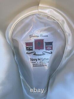 Vintage Henry the Hatter Silverbelly One Hundred Genuine Beaver Cowboy Hat 7