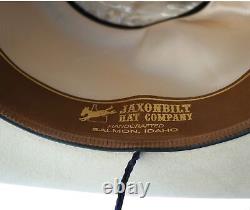Vintage JAXONBILT HAT COMPANY 6 3/4 Sand Beaver 5x Self Conforming Cowboy Hat