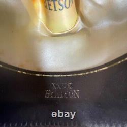 Vintage JB Stetson 4X Beaver XXXX Cowboy Hat in Light Tan with Pin Size 6 3/4