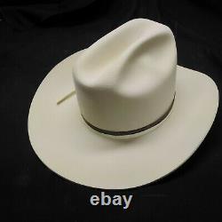 Vintage JB Stetson 5X Beaver XXXXX Cowboy Hat Beige sz 7