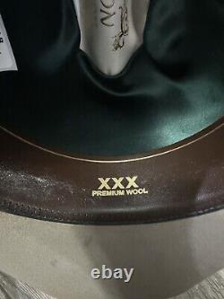 Vintage JOHN B STETSON 3X Beaver Premium Wool Cowboy Hat Western Brown Sz 7R