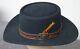 Vintage John B. Stetson 3x Beaver Black Cowboy Hat Rancher Size 7 Nos