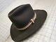 Vintage John B. Stetson 3x Beaver Dark Brown Cowboy Hat Size 7 5/8