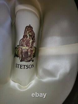 Vintage John B. Stetson 3X Beaver dark Brown Cowboy Hat Size 7 5/8