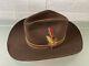 Vintage John B Stetson 4x Beaver Brown Cowboy Western Hat Size 7