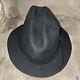 Vintage John B Stetson Black Carson Beaver Felt 4x Cowboy Hat 7 1/4 334 Brim