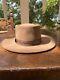 Vintage John B. Stetson Brown Leather Xxx Beaver Cowboy Hat Size 7 Brown