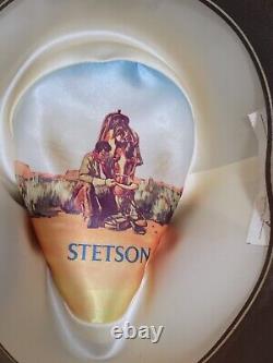 Vintage John B. Stetson Co. 4X Beaver Cowboy Hat Carson Size 7-3/8 USA Rare