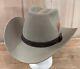 Vintage John B. Stetson Co. 4x Beaver Cowboy Hat Gray Size 7-3/8 Usa