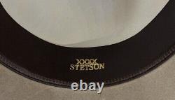 Vintage John B. Stetson Co. 4X Beaver Cowboy Hat Gray Size 7-3/8 USA