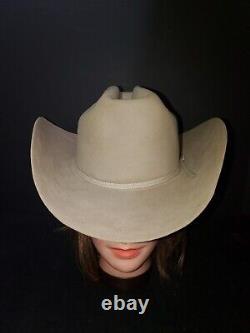 Vintage John B. Stetson Cowboy Western Hat 4X Quality Beaver Felt Size 6 3/4