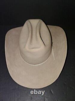 Vintage John B. Stetson Cowboy Western Hat 4X Quality Beaver Felt Size 6 3/4