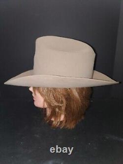 Vintage John B Stetson Cowboy Western Hat 4X Quality Beaver Felt Sz 7 Chamois