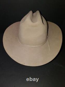 Vintage John B Stetson Cowboy Western Hat 4X Quality Beaver Felt Sz 7 Chamois