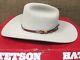 Vintage John B. Stetson Grant 4x Beaver Fur Felt Western Cowboy Hat & Box 7 Nos