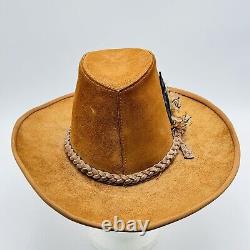 Vintage John B Stetson Hat Beaver Tony Alamo of Nashville Cowboy Hat Feathers M