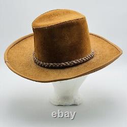 Vintage John B Stetson Hat Beaver Tony Alamo of Nashville Cowboy Hat Feathers M