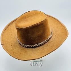 Vintage John B Stetson Hat Beaver Tony Alamo of Nashville Cowboy Hat Feathers M