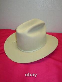Vintage John B. Stetson Rancher Cowboy Western Hat 4X Beaver Sz 6 7/8 R