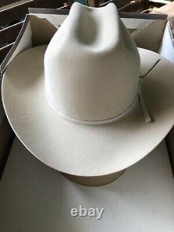 Vintage John B. Stetson XXXX 4X Beaver Tan Cowboy Hat 7.25 (7 1/4) Long Oval
