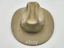 Vintage John B. Stetson XXXX 4x Beaver Cowboy Hat Greenish Tan Color 7 3/4x6 1/4