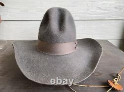 Vintage Johnny Crawford's Western Grizzly Cowboy Hat Size 7 Film TV Screen Used