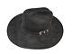 Vintage Larry Mahan 6xxxxxx Beaver Black Felt Cowboy Western Hat 7 1/4