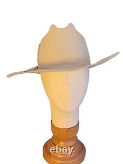 Vintage Men's Stetson Rancher Cowboy Hat W5200 10X Beaver Mist Gray Size 7