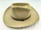Vintage Mens Cowboy Hat Size 7 John B Stetson 5x Beaver Tan/cream Good Condition