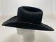 Vintage Miller Bros. Western Cowboy Hat 3x Xxx Beaver Felt Black Hat Withbox 7 3/8