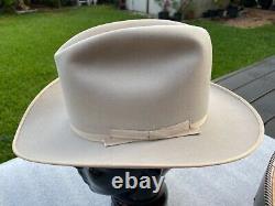 Vintage NEW Stetson 1950s Open Road Beaver Ten Taupe 7-7-1/8 Cowboy Fedora