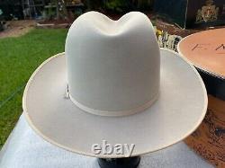 Vintage NEW Stetson 1950s Open Road Beaver Ten Taupe 7-7-1/8 Cowboy Fedora
