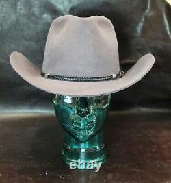 Vintage/NOS Beaver Hats Co. Cowboy Hat #8290, Dark Steel, 7 1/4, WithOrig. Box