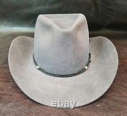 Vintage/NOS Beaver Hats Co. Cowboy Hat #8290, Dark Steel, 7 1/4, WithOrig. Box