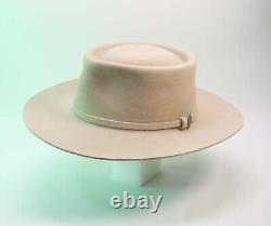 Vintage OLD Stetson Cowboy Hat Beaver Silver Belly Size 7 1/8 Western Rancher