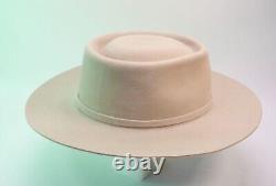 Vintage OLD Stetson Cowboy Hat Beaver Silver Belly Size 7 1/8 Western Rancher