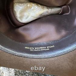 Vintage RESISTOL Cowboy Hat XXX BEAVER Self Conforming Western Brown Sz. 7 1/8