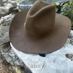 Vintage RESISTOL Cowboy Hat XXX BEAVER Self Conforming Western Brown Sz. 7 1/8