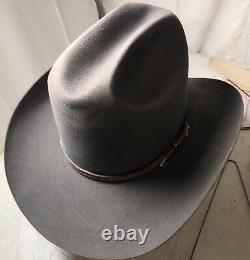 Vintage RESISTOL Quicksilver 71/8 cowboy hat BEAVER 4X fur felt WESTERN with box