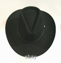 Vintage RESISTOL Self Conforming Texas Mens Black Hat Size-4XXXX Beaver 7-1.5