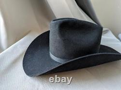 Vintage RESISTOL fur felt BEAVER 3X fur felt 7-1/4 high sierra COWBOY HAT