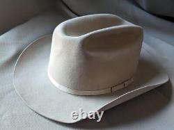 Vintage RESISTOL tan FUR FELTED western 7-1/2 cowboy hat