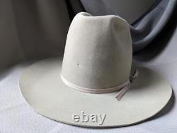 Vintage RESISTOL tan khaki 6-7/8 cowboy hat BEAVER 3X fur felt WESTERN xxx