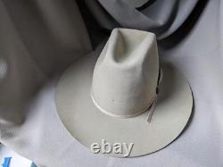Vintage RESISTOL tan khaki 6-7/8 cowboy hat BEAVER 3X fur felt WESTERN xxx