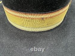 Vintage Rancher Hat 40s Billy Jack Flat Brim Beaver Rockmount Open Crown 7 5/8