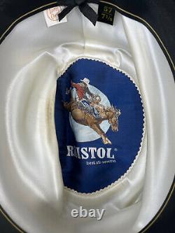 Vintage Rare RESISTOL Men's Suede 8x Beaver Cowboy Hat Size 7 1/8 USA VERY CLEAN
