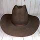 Vintage Reaistol Xxx 3x Beaver Dark Brown Western Cowboy Hat 7 1/8